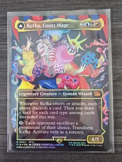 Kefka, Court Mage (0322) (Borderless) Final Fantasy Foil LP MTG Magic - Image 1
