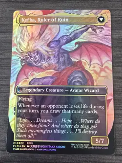 Kefka, Court Mage (0322) (Borderless) Final Fantasy Foil LP MTG Magic - Image 2