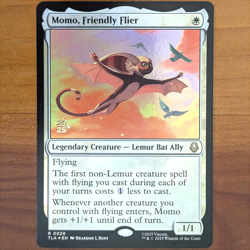 Momo, Friendly Flier - Prerelease Foil Promo - Avatar MTG - Image 1