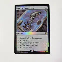 Staff of Domination Foil Commander Legends English Artifact - Image 1