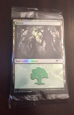1x MTG Forest FOIL #572 - Secret Lair - Sealed - Treefolk Jumpstart Lands - Image 1
