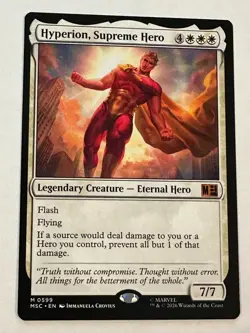 MTG Marvel Super Heroes Hyperion, Supreme Hero Regular NM - Image 1