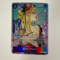 Black Maria OP08-074 SR One Piece Illustration Box Vol. 2 Promo - Image 1