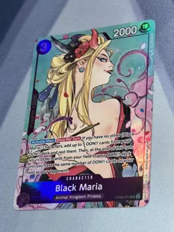 Black Maria OP08-074 One Piece TCG Illustration Box Vol. 1 Foil Promo NM - Image 1