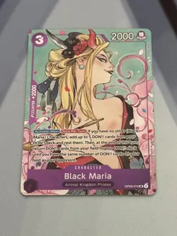 Black Maria OP08-074 One Piece TCG Illustration Box Vol. 1 Foil Promo NM - Image 3