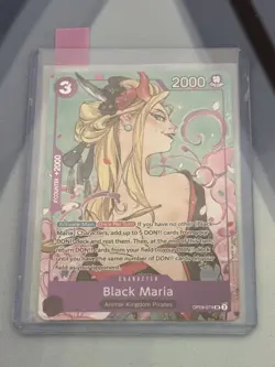 Black Maria OP08-074 One Piece TCG Illustration Box Vol. 1 Foil Promo NM - Image 4