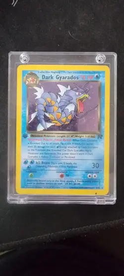Pokemon Dark Gyarados Holo Rare TCG Card 1st Edition 8/82 Excellent Condition - Image 1