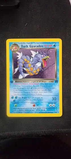 Pokemon Dark Gyarados Holo Rare TCG Card 1st Edition 8/82 Excellent Condition - Image 3