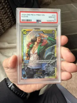 2023 ONE PIECE CARD GAME PARAMOUNT WAR OP02 #121 KUZAN - PSA 10 - Image 1