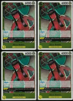 Nico Robin (107) OP09-107 Rare One Piece TCG Playset x4 | NM | - Image 1
