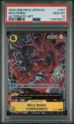 Nico Robin - OP09-107 Alt Art , One Piece. (PSA 10) - Image 1