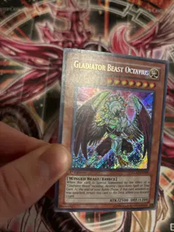 Gladiator Beast Octavius GLAS-EN000 1st Edition Secret Rare - Image 2
