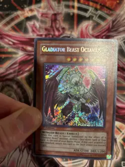 Gladiator Beast Octavius GLAS-EN000 1st Edition Secret Rare - Image 3