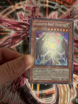 Gladiator Beast Octavius GLAS-EN000 1st Edition Secret Rare - Image 4