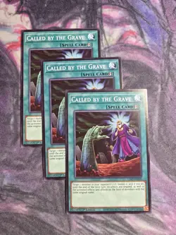 3x Called by the Grave 1st Edition Common L26D-ENS09 Yu-Gi-Oh! - Image 1