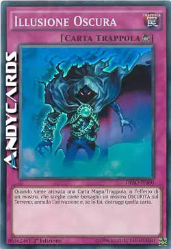 ILLUSIONE OSCURA (Dark Illusion) • Super R • DESO IT060 • 1Ed • Yugioh ANDYCARDS - Image 1