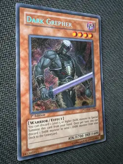Yugioh Dark Grepher 1st Edition Secret Rare PTDN-EN000 VLP/NM - Image 3