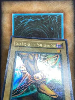 Yugioh Left Leg of the Forbidden One LOB-121 Ultra Rare 1st Ed WAVY PRINT NM - Image 2