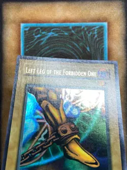 Yugioh Left Leg of the Forbidden One LOB-121 Ultra Rare 1st Ed WAVY PRINT NM - Image 3