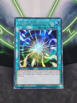 Yugioh Super Polymerization SGX3-ENA17 Secret Rare 1st Edition NM - Image 1