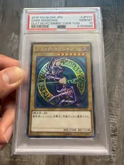 Yu-Gi-Oh Dark Magician 15AX-JPY01 PSA10 - Image 1
