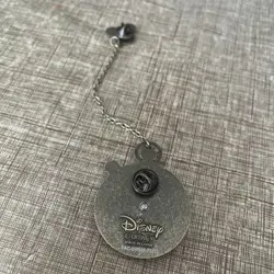 Disney Mickey Pocket Watch Pin Movable Hands Two Piece with Chain Gold Tone UEC - Image 2