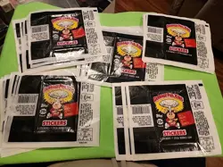 Big Lot Of 54 1986 Garbage Pail Kids Empty Wrapper 5th Series Topps No Cards - Image 1