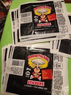 Big Lot Of 54 1986 Garbage Pail Kids Empty Wrapper 5th Series Topps No Cards - Image 2