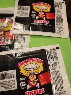 Big Lot Of 54 1986 Garbage Pail Kids Empty Wrapper 5th Series Topps No Cards - Image 3