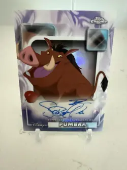 2026 Topps Disney Chrome Lion King Pumbaa AA-ES Ernie Sabella Auto - Image 1