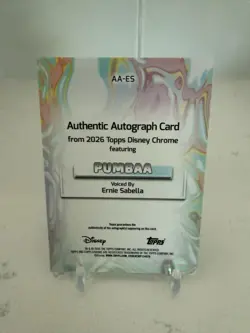 2026 Topps Disney Chrome Lion King Pumbaa AA-ES Ernie Sabella Auto - Image 2