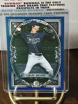 2026 Bowman Chrome Carson Williams Sterling Blue Mojo Refractor 60/150 RC - Image 1