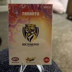 2026 AFL SELECT FOOTY STARS MERCURY TIE TIM TARANTO RICHMOND MYR70 - Image 2