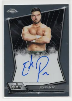 2026 Topps Chrome WWE Ethan Page NXT Auto NXT-ETH - Image 1