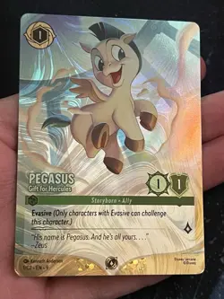 Disney Lorcana Pegasus, Gift for Hercules English Foil DLC Promo - Image 2