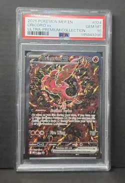 2025 POKEMON MEP EN-ME BLACK STAR PROMO #024 ORICORIO EX PSA 10 - Image 1