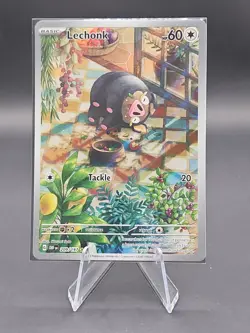 Pokemon Lechonk TCG Card 209/197 Illustration Rare, Obsidian Flames - Image 3