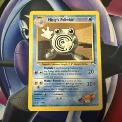 Pokemon TCG Misty's Poliwhirl Gym Heroes Card 53/132 Unlimited Uncommon - Image 1