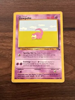 SLOWPOKE - 55/62 - Fossil - Pokemon Card - HP - Image 1