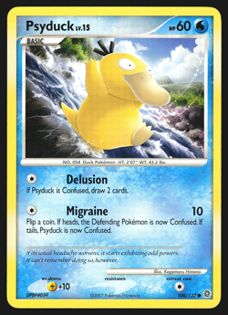 Psyduck 100/132 Diamond & Pearl Secret Wonders Pokemon Card LP - Image 1