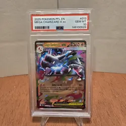 PSA 10 Charizard X Ex #013 Phantasmal Flames Pokemon card - Image 1