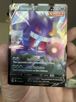 Gengar V 156/264 Fusion Strike Full Art Ultra Rare Pokemon Card - Image 1