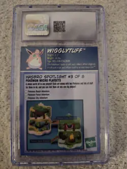 1999 Wigglytuff Pokemon Card Hasbro Toy Wishes Magazine Foil, Hand Cut, CGC 5 - Image 2