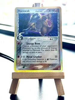 Marowak 10/113 EX Delta Species Rare Holo 2005 Pokemon Card DMG HP - Image 1