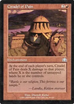 "Citadel Of Pain" - Magic The Gathering Card - Prophecy - Image 1