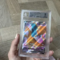 Pokemon Card Charizard V SWSH050 Promo Champions Path - Beckett BGS 9 MINT - Image 1