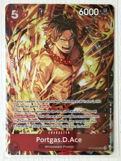 Portgas.D.Ace Foil SR One Piece Promotion Cards ST15-005 NM - Image 1
