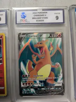 POKEMON CHARIZARD GRADED CARDS JOBLOT BUNDLE, x4 GENUINE CARDS, FREE POSTAGE. - Image 4