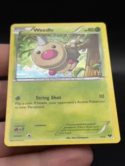 Weedle 1/12 - McDonald's Promos 2014 Holo - Pokemon Card LP IE3 - Image 3