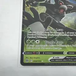 016/172 ZARUDE V ULTRA RARE BRILLIANT STARS POKEMON TCG CARD - Image 3